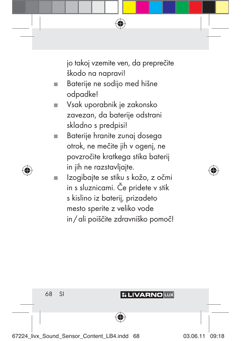 Livarno Z30425 A User Manual | Page 66 / 129
