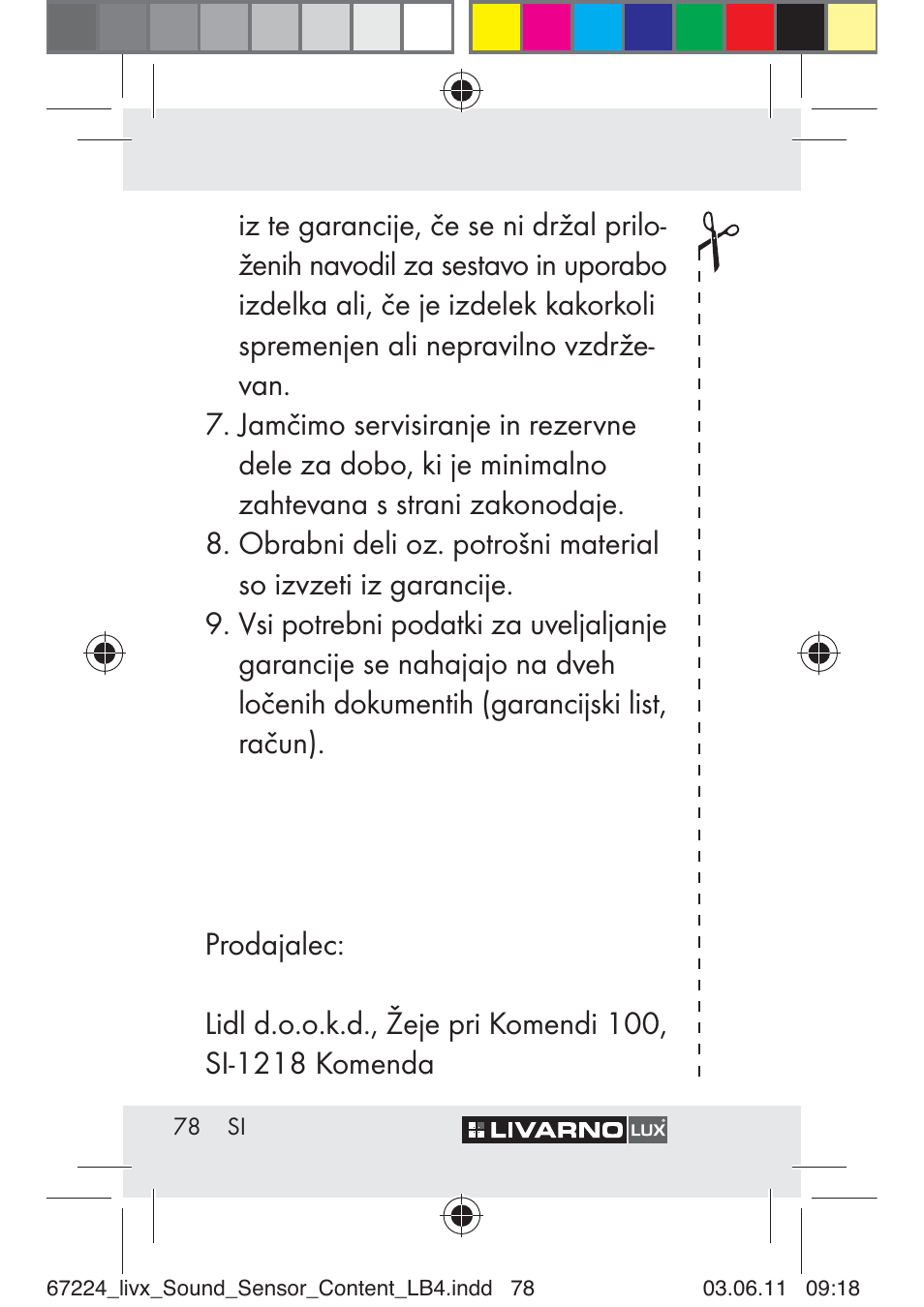 Livarno Z30425 A User Manual | Page 76 / 129