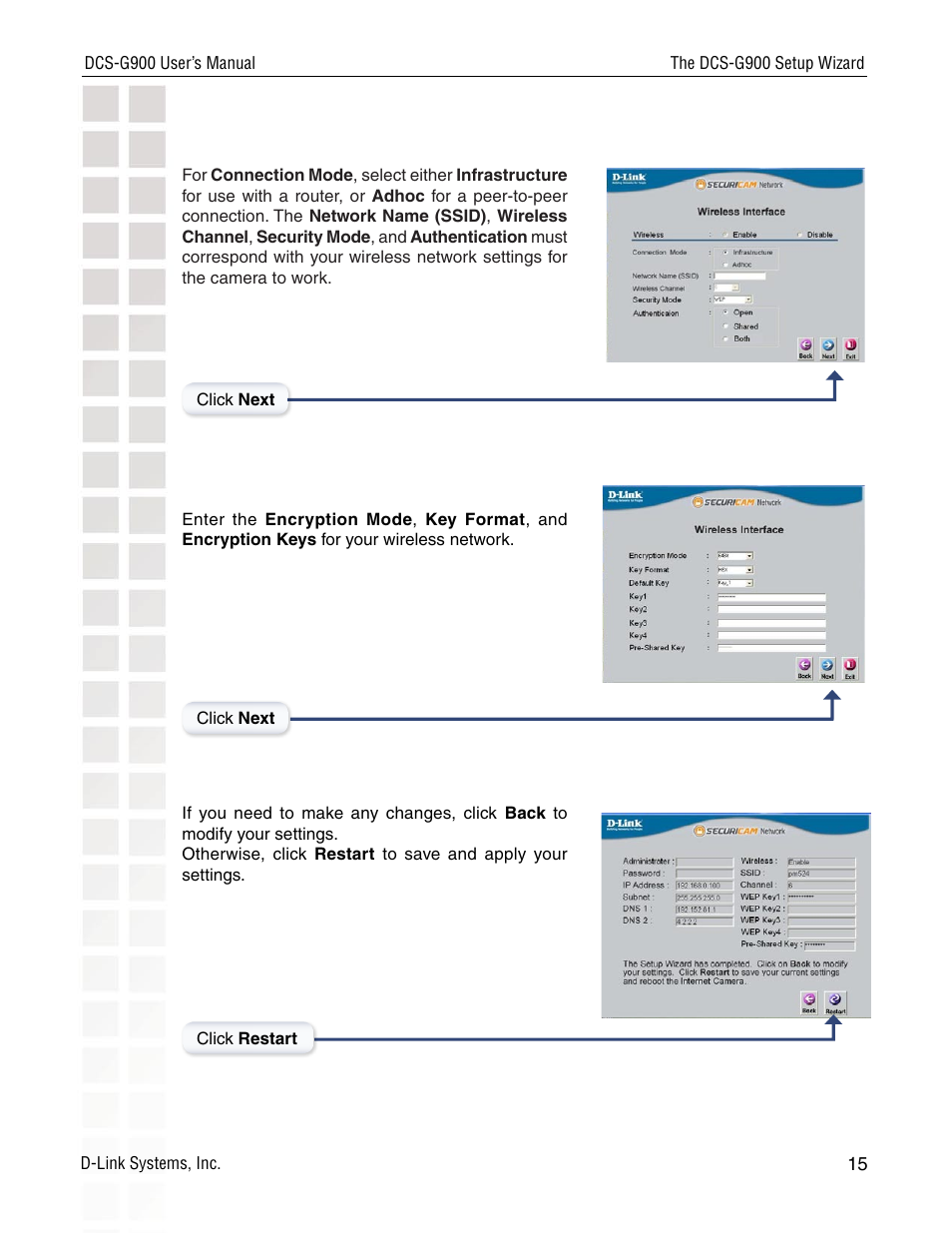 D-Link DCS-G900 User Manual | Page 15 / 78