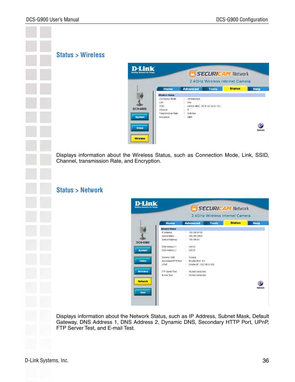 D-Link DCS-G900 User Manual | Page 36 / 78