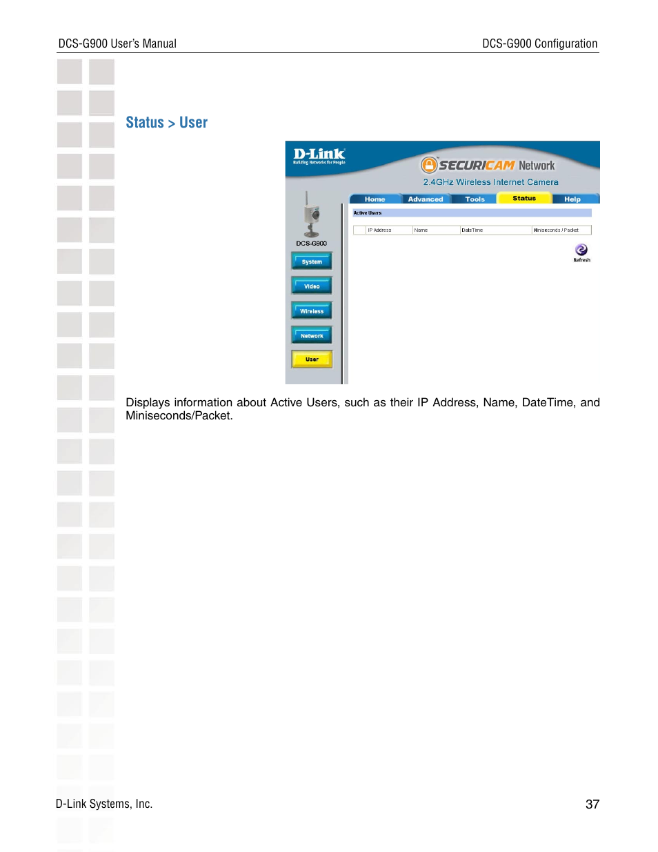 D-Link DCS-G900 User Manual | Page 37 / 78