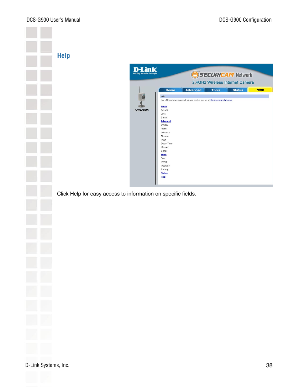 D-Link DCS-G900 User Manual | Page 38 / 78