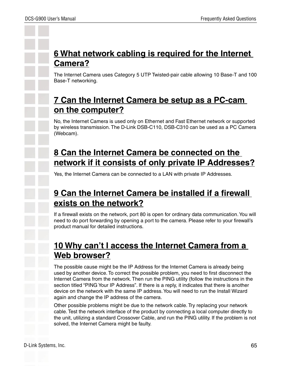 D-Link DCS-G900 User Manual | Page 65 / 78