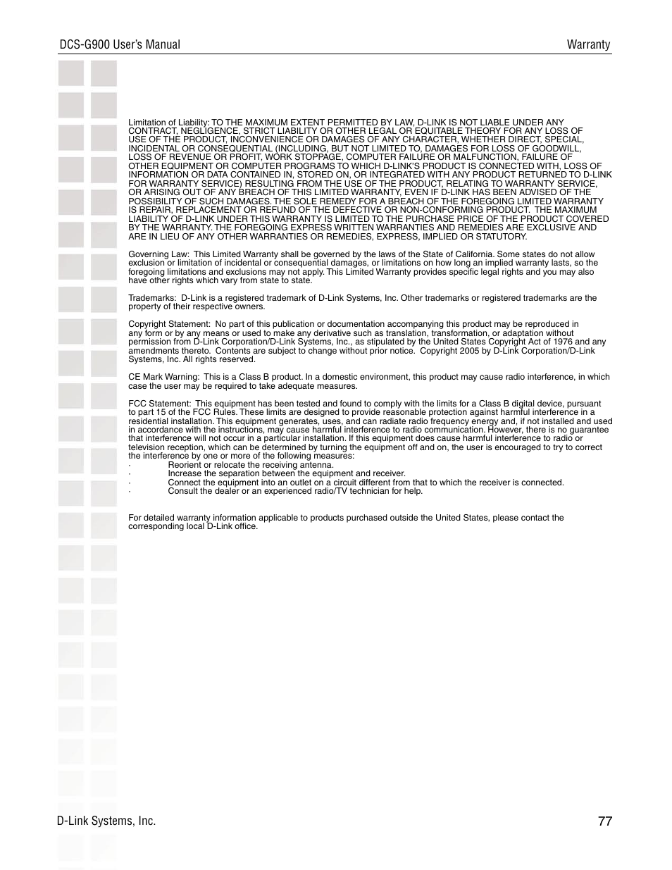 D-Link DCS-G900 User Manual | Page 77 / 78