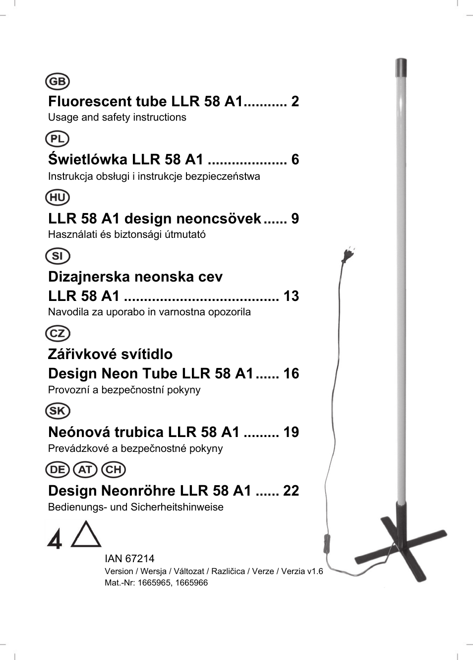 Livarno LLR 58 A1 User Manual | 26 pages