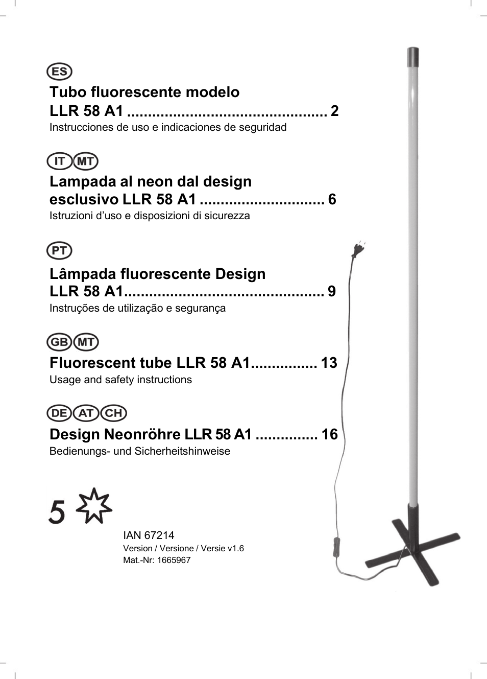 Livarno LLR 58 A1 User Manual | 20 pages