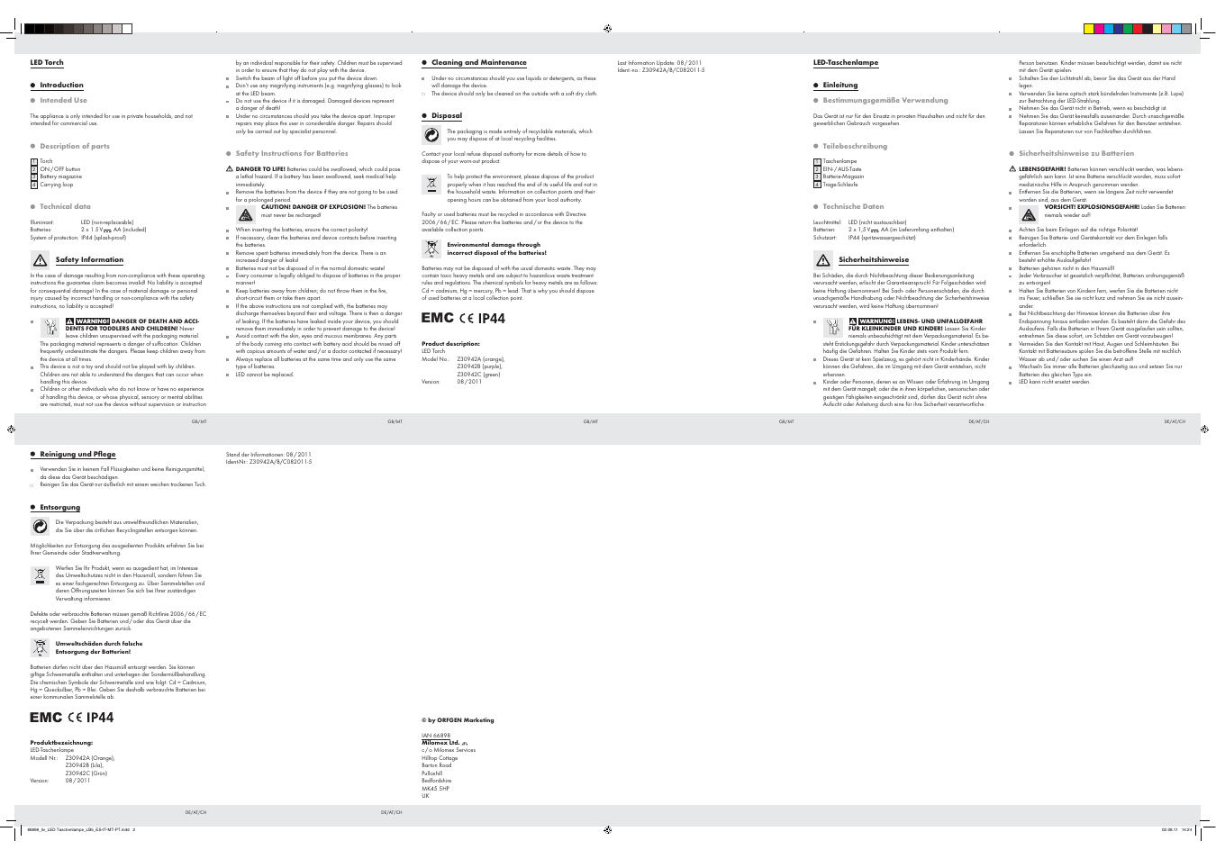 Livarno Z30942A Z30942B Z30942C User Manual | Page 2 / 2