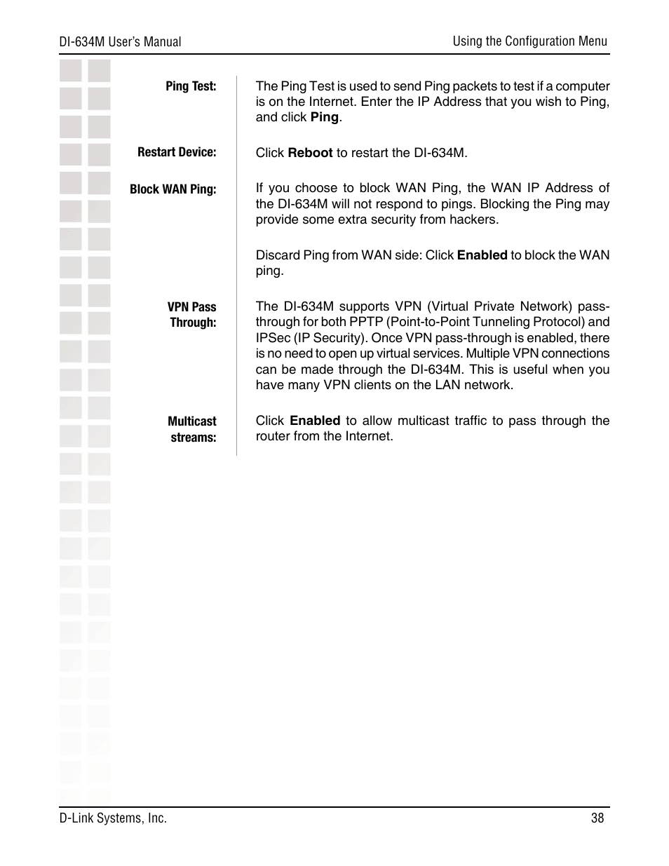 D-Link DI-634M User Manual | Page 38 / 94