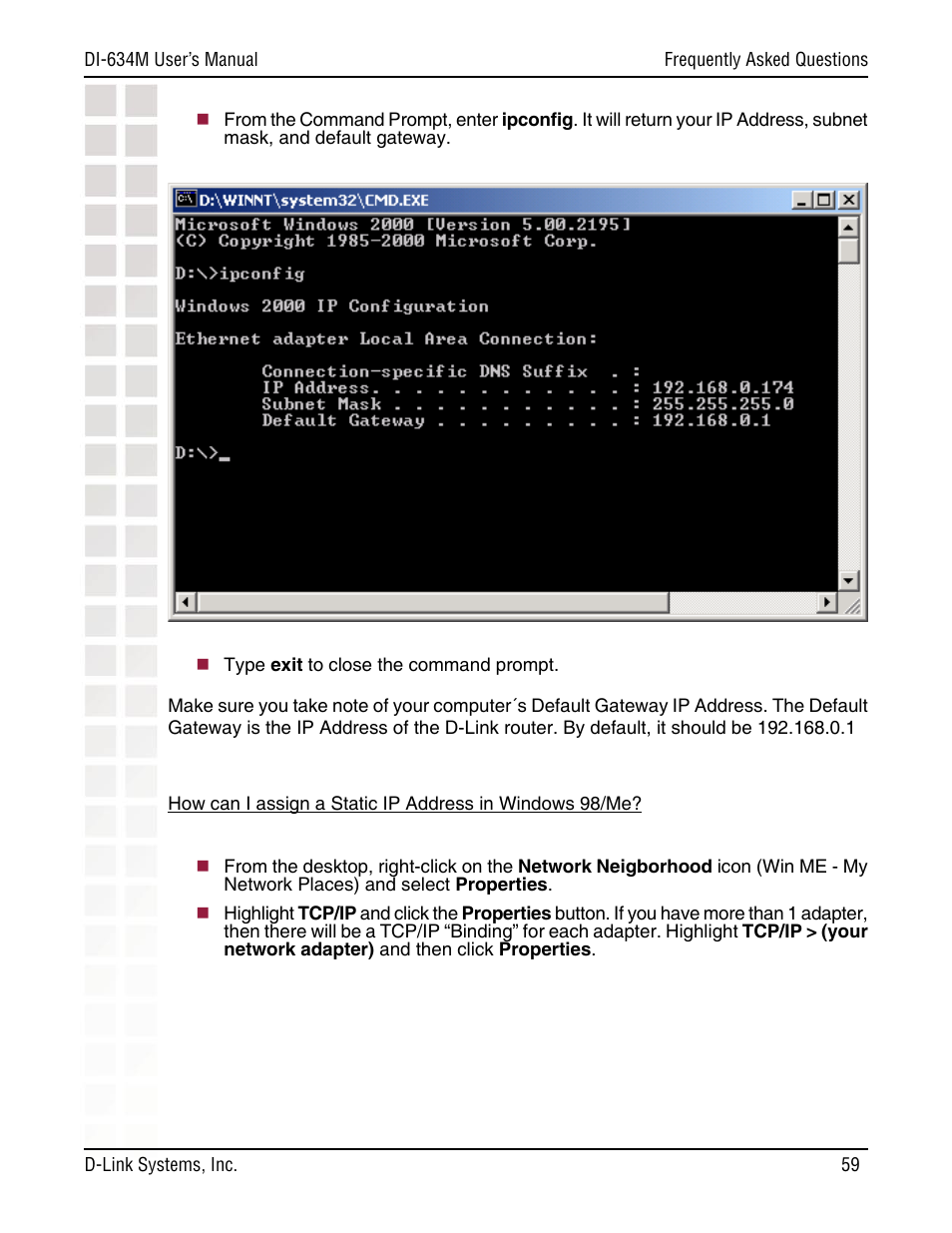 D-Link DI-634M User Manual | Page 59 / 94