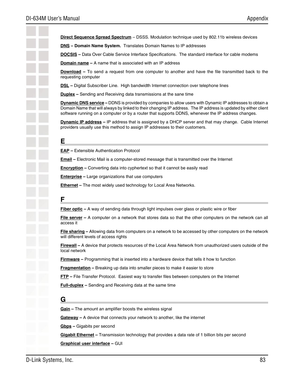 D-Link DI-634M User Manual | Page 83 / 94