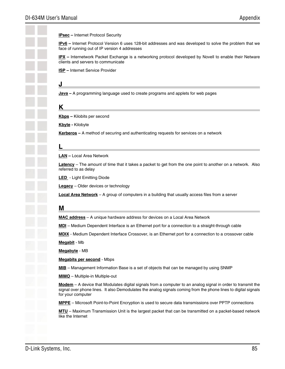 D-Link DI-634M User Manual | Page 85 / 94