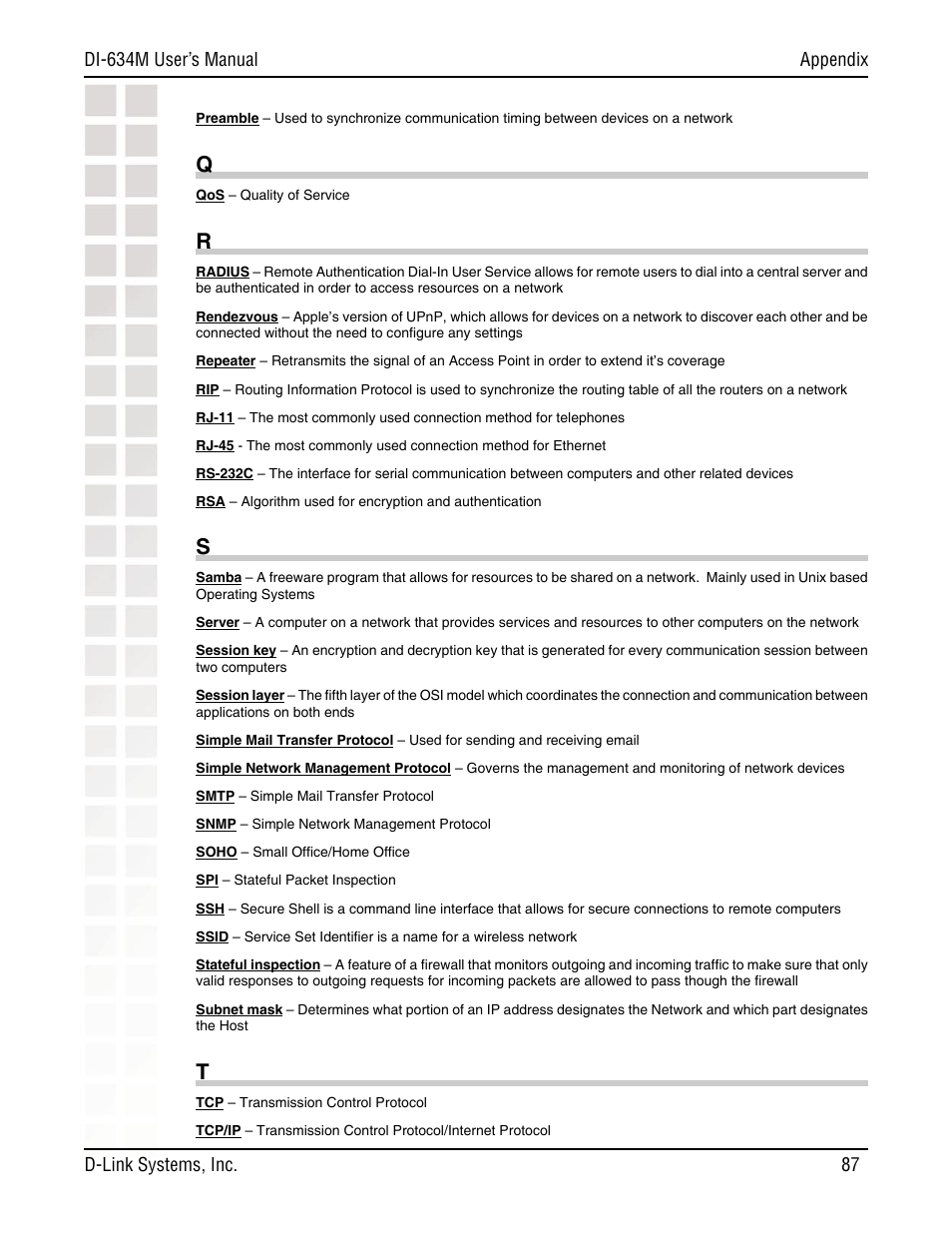 D-Link DI-634M User Manual | Page 87 / 94