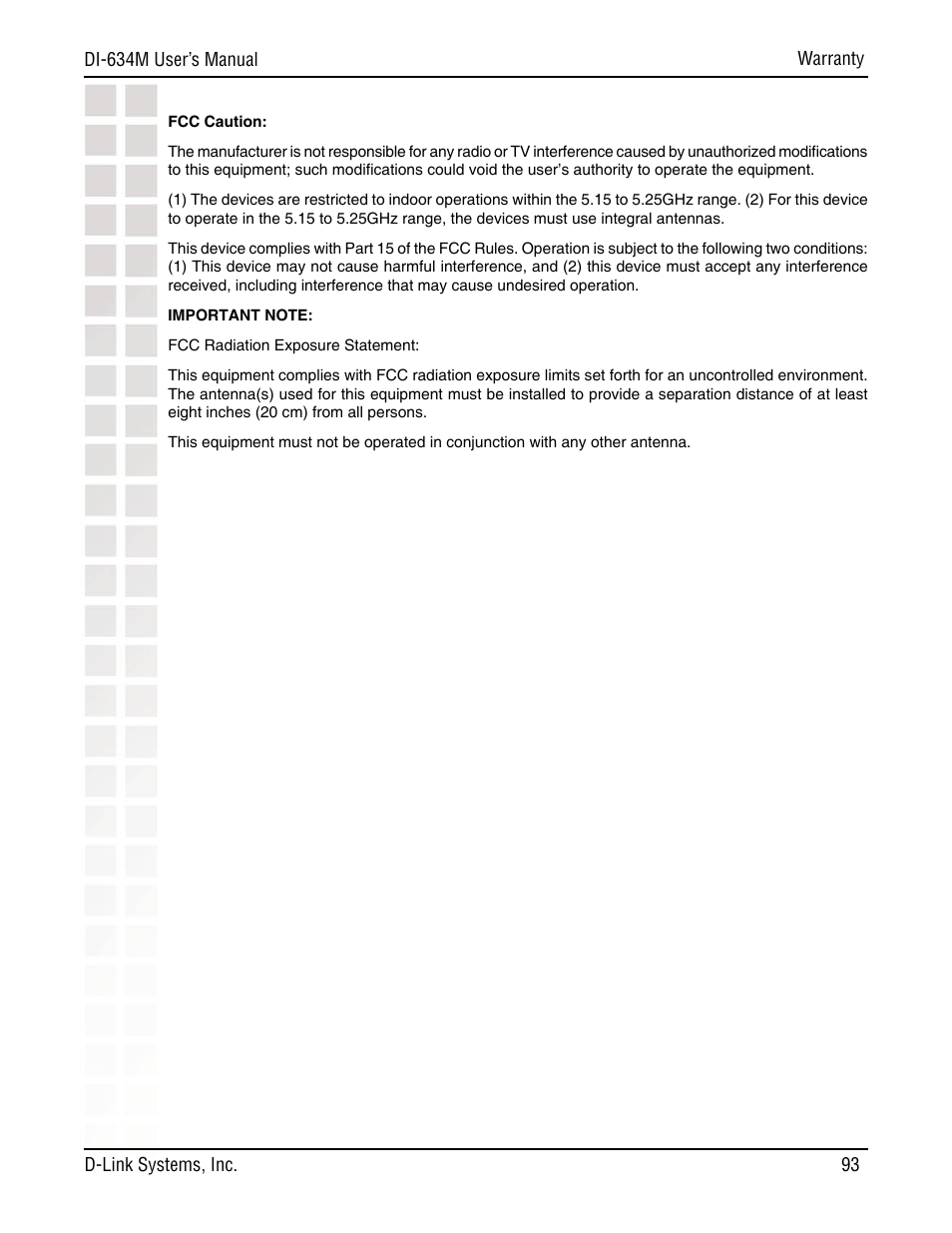 D-Link DI-634M User Manual | Page 93 / 94