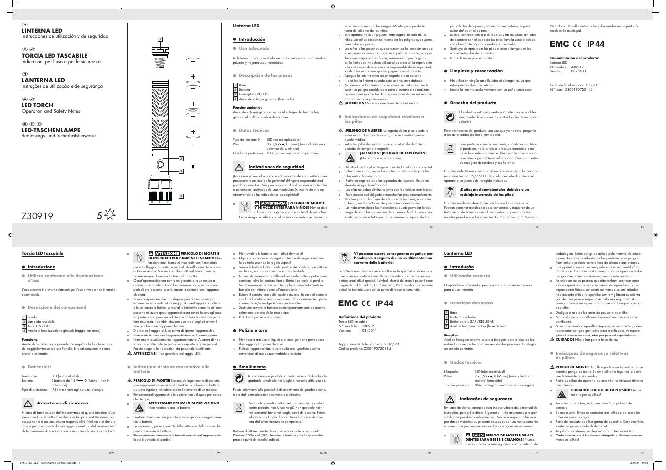 Livarno Z30919 User Manual | 2 pages