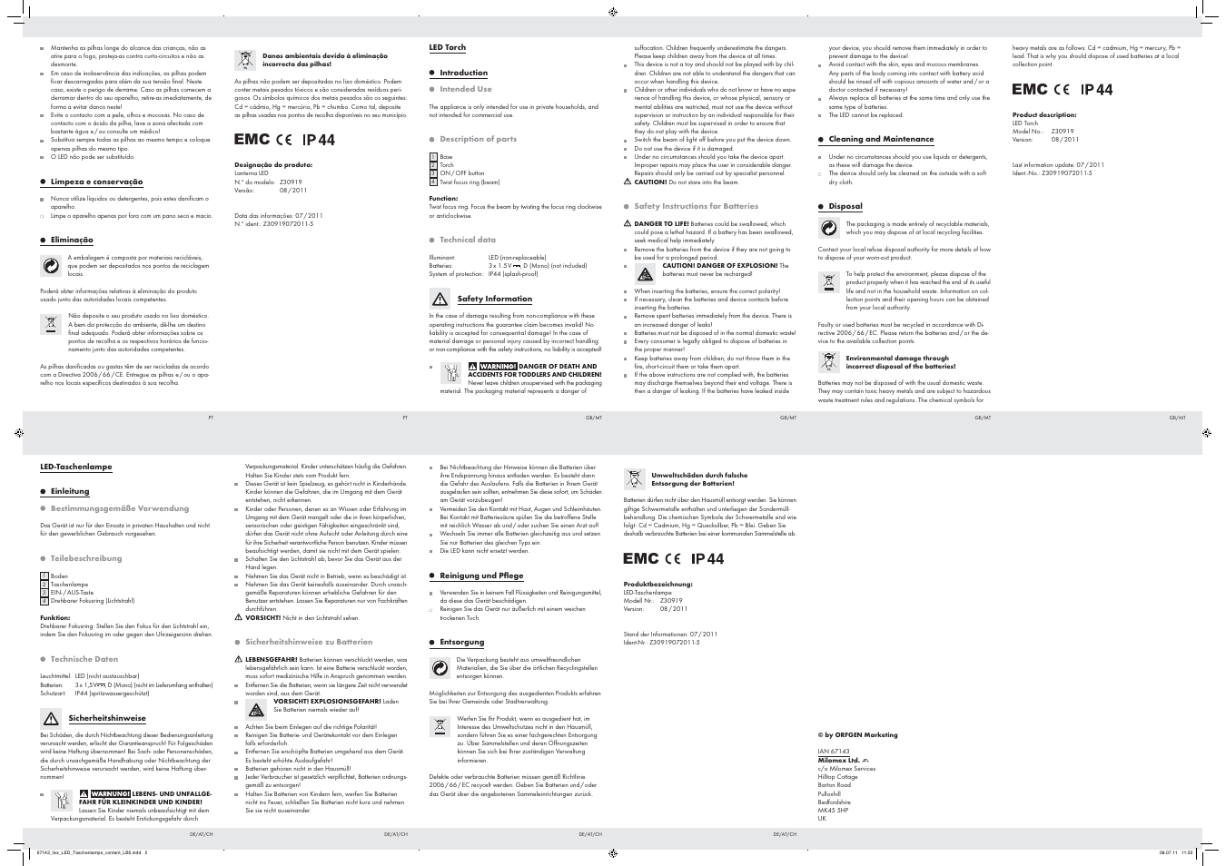 Livarno Z30919 User Manual | Page 2 / 2