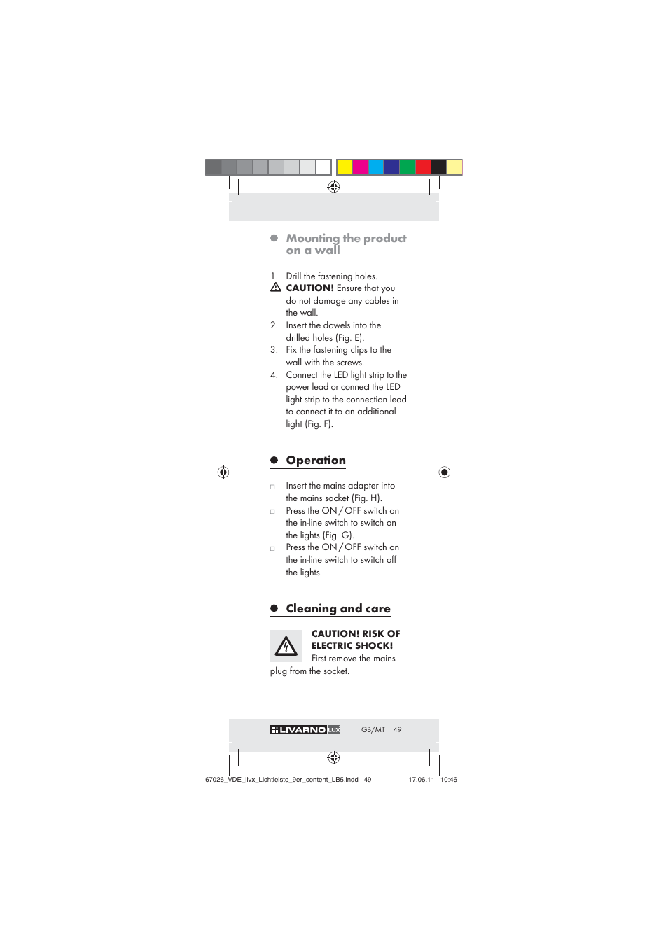 Livarno Z30378 User Manual | Page 47 / 61