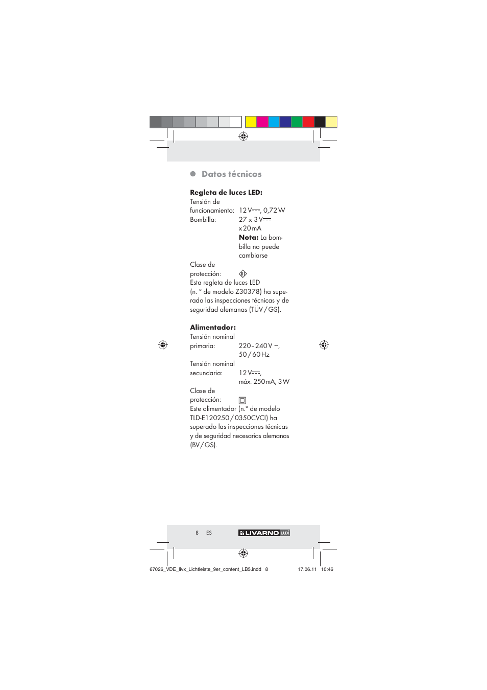 Livarno Z30378 User Manual | Page 6 / 61
