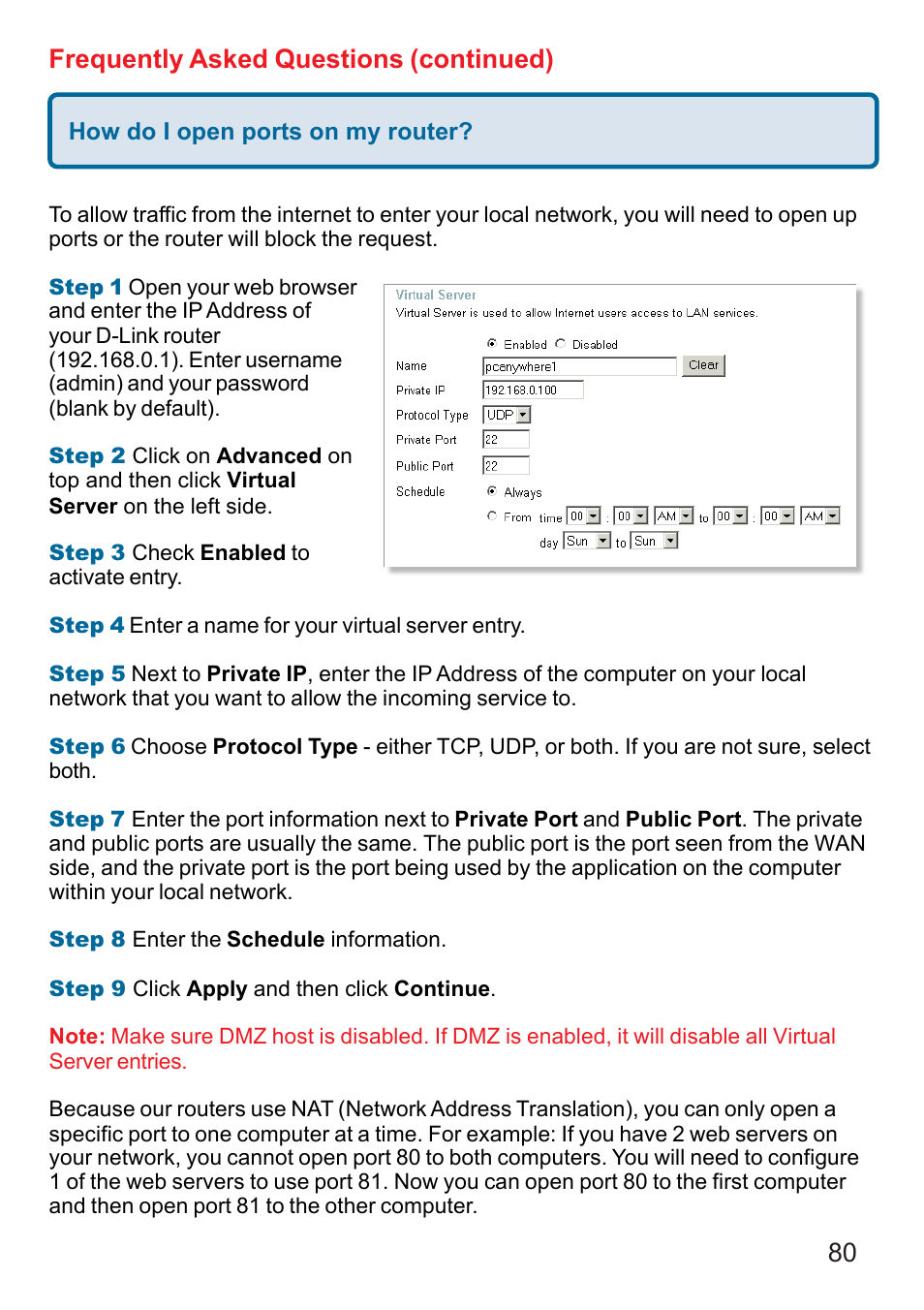 80 frequently asked questions (continued) | D-Link AG DI-784 User Manual | Page 80 / 99