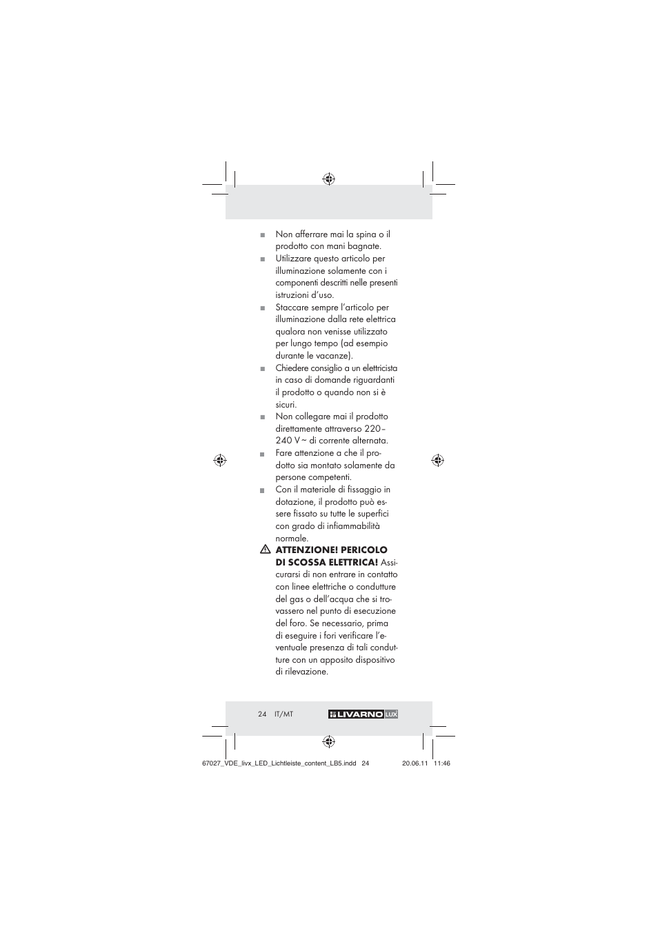 Livarno Z30310 User Manual | Page 22 / 61