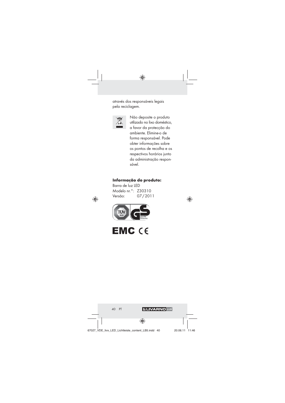 Livarno Z30310 User Manual | Page 38 / 61