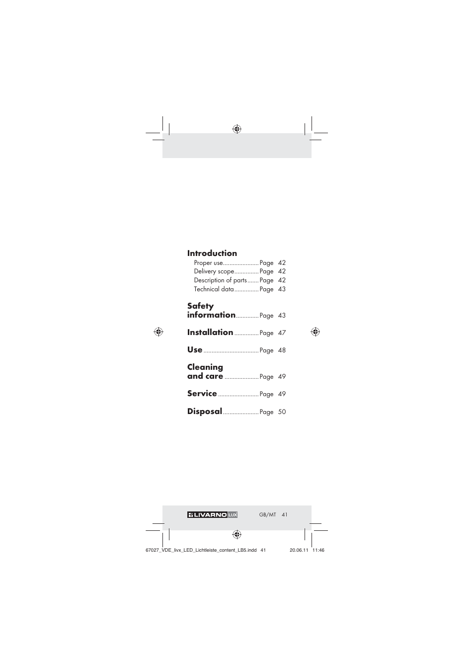 Introduction, Safety information, Installation | Cleaning and care, Service, Disposal | Livarno Z30310 User Manual | Page 39 / 61