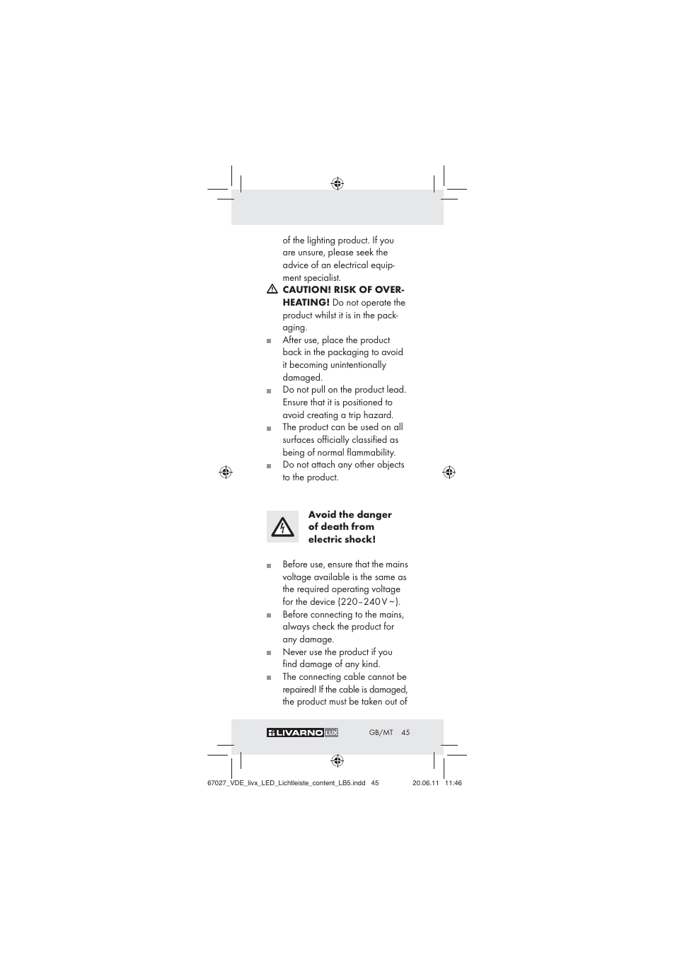 Livarno Z30310 User Manual | Page 43 / 61