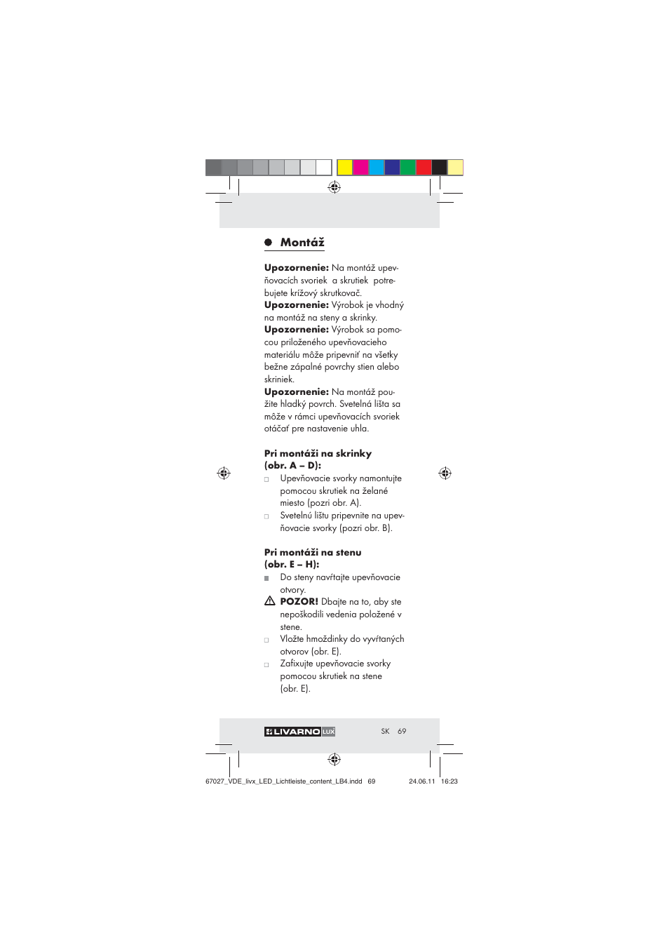 Montáž | Livarno Z30310 User Manual | Page 67 / 82