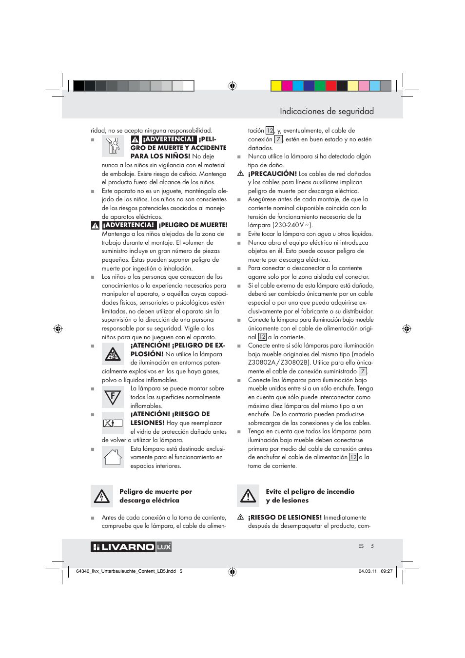 Indicaciones de seguridad | Livarno Z30802A, Z30802B User Manual | Page 3 / 32