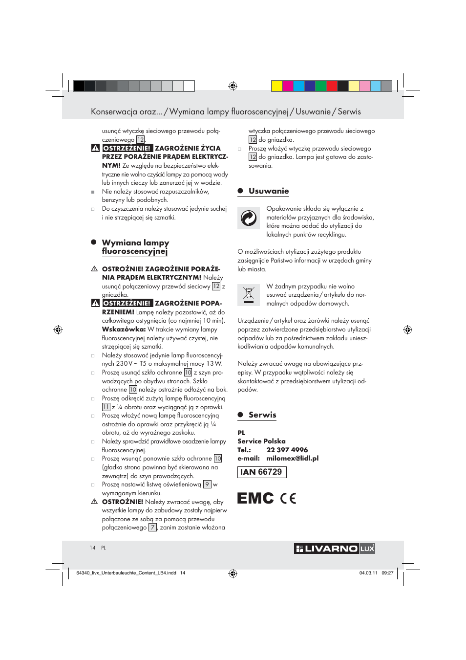 Livarno Z30802A, Z30802B User Manual | Page 12 / 46