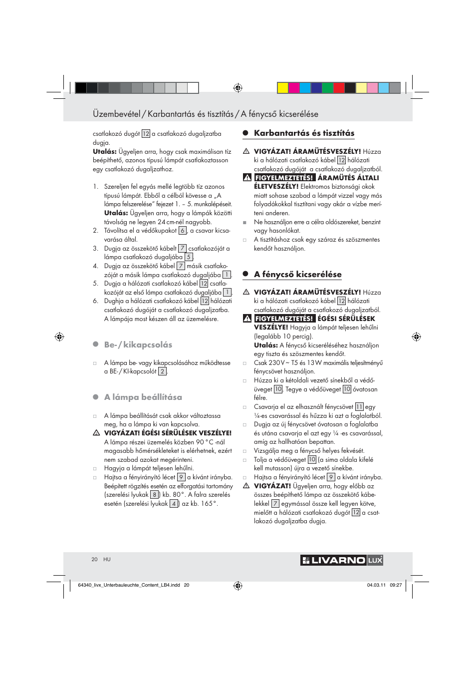 Livarno Z30802A, Z30802B User Manual | Page 18 / 46