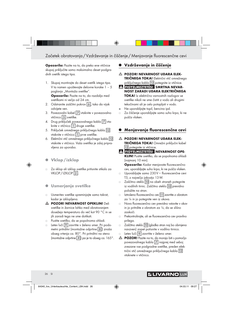 Livarno Z30802A, Z30802B User Manual | Page 24 / 46