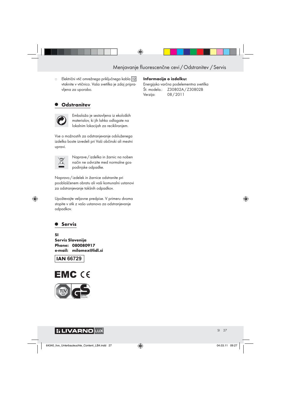 Livarno Z30802A, Z30802B User Manual | Page 25 / 46