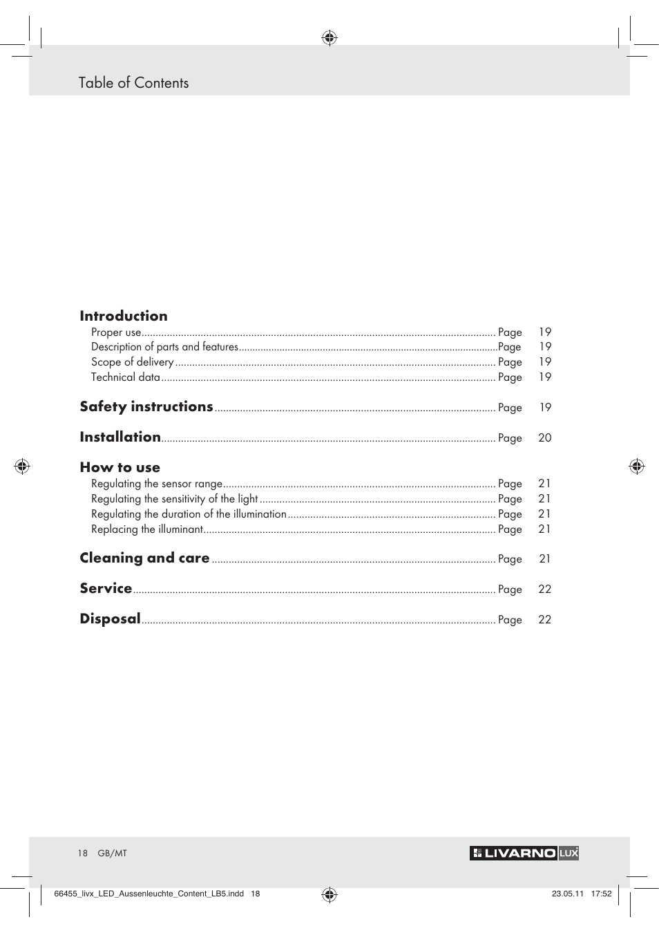 Livarno Z30314 User Manual | Page 16 / 29