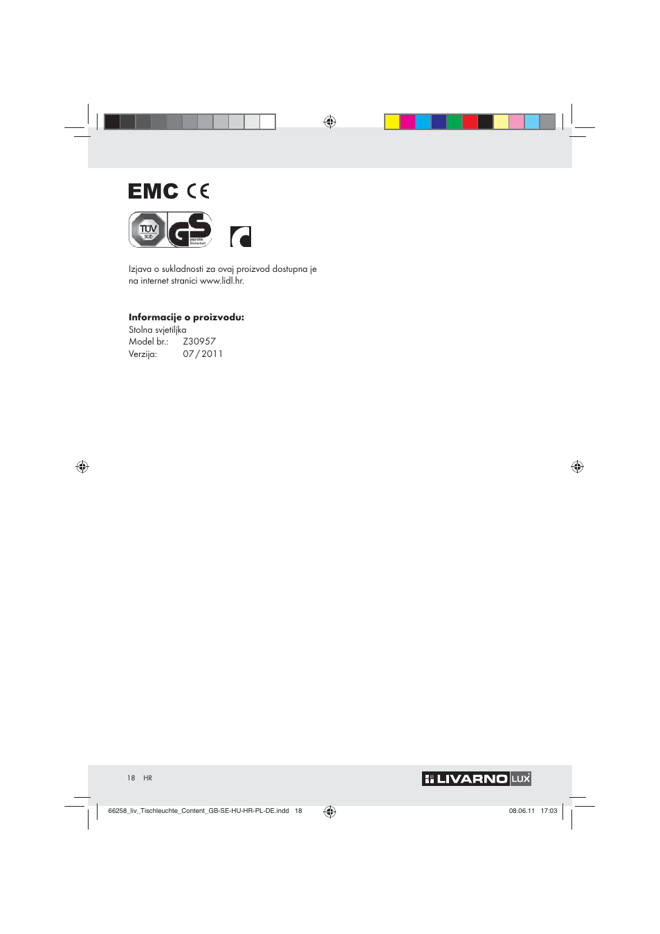 Livarno Z30957 User Manual | Page 16 / 19