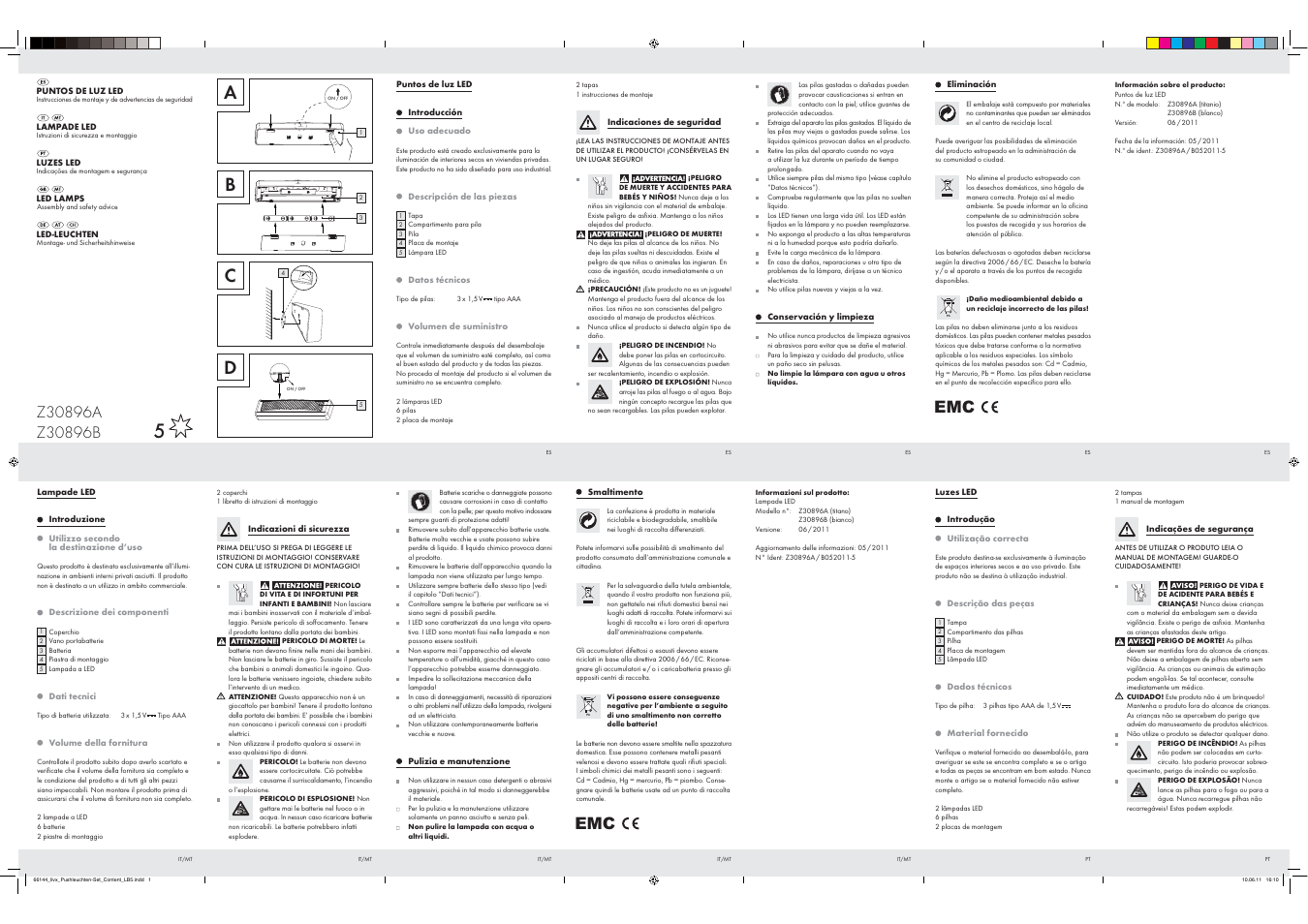Livarno Z30896A Z30896B User Manual | 2 pages