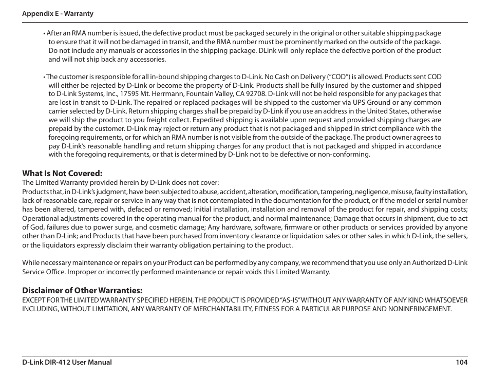 D-Link DIR-412 User Manual | Page 108 / 113