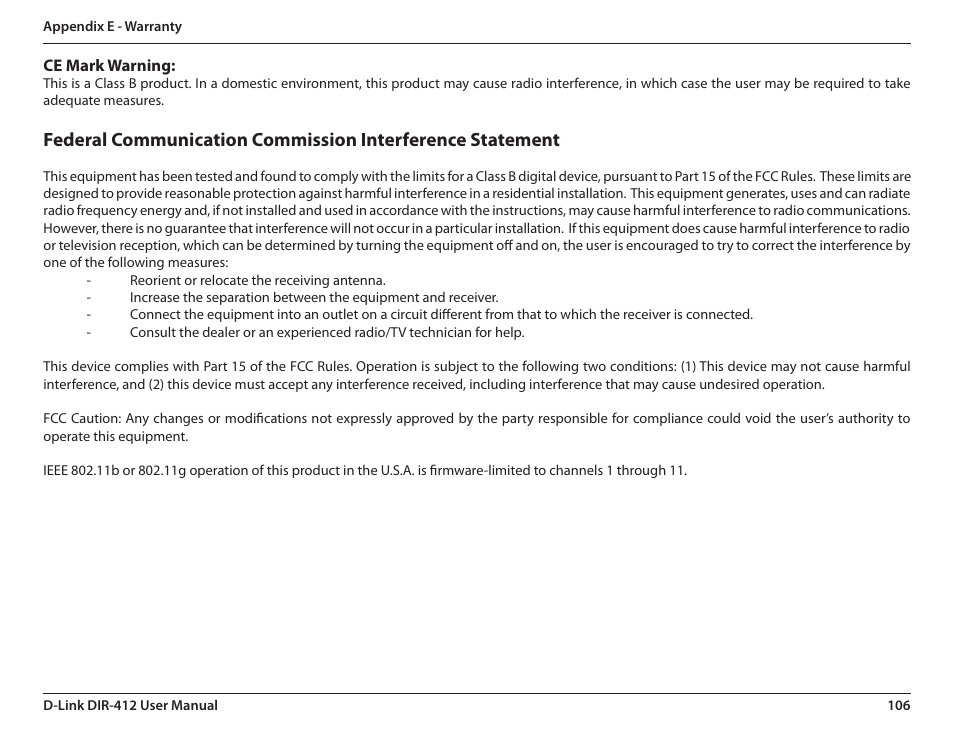 D-Link DIR-412 User Manual | Page 110 / 113