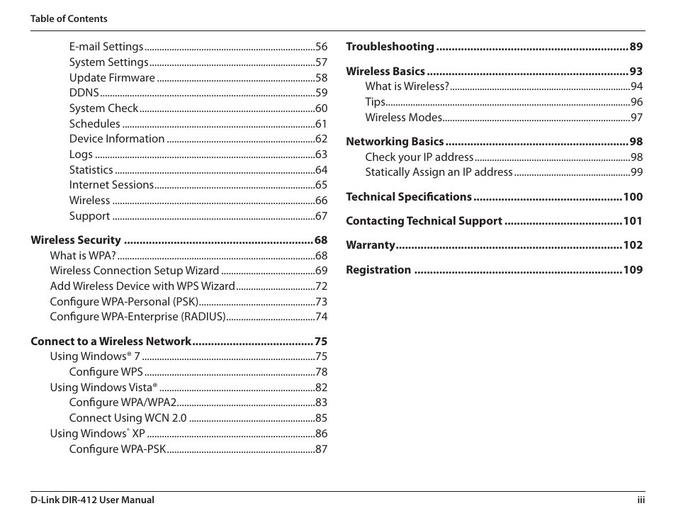 D-Link DIR-412 User Manual | Page 4 / 113