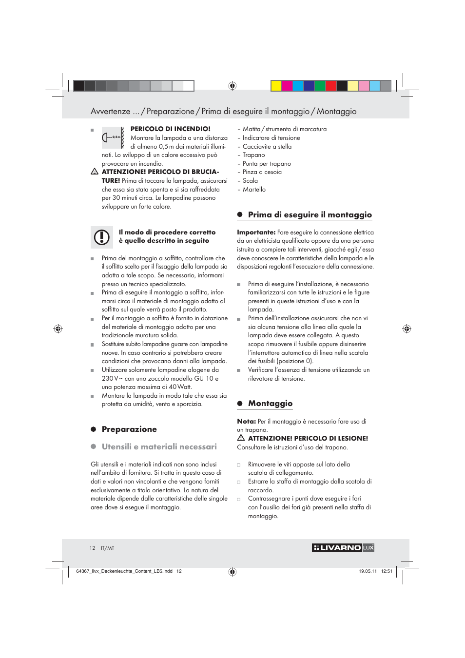 Livarno Z30760 User Manual | Page 10 / 31