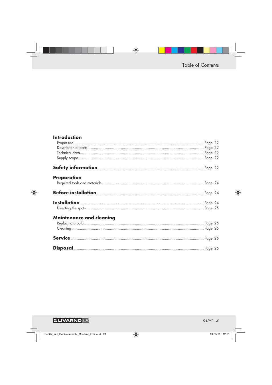 Livarno Z30760 User Manual | Page 19 / 31