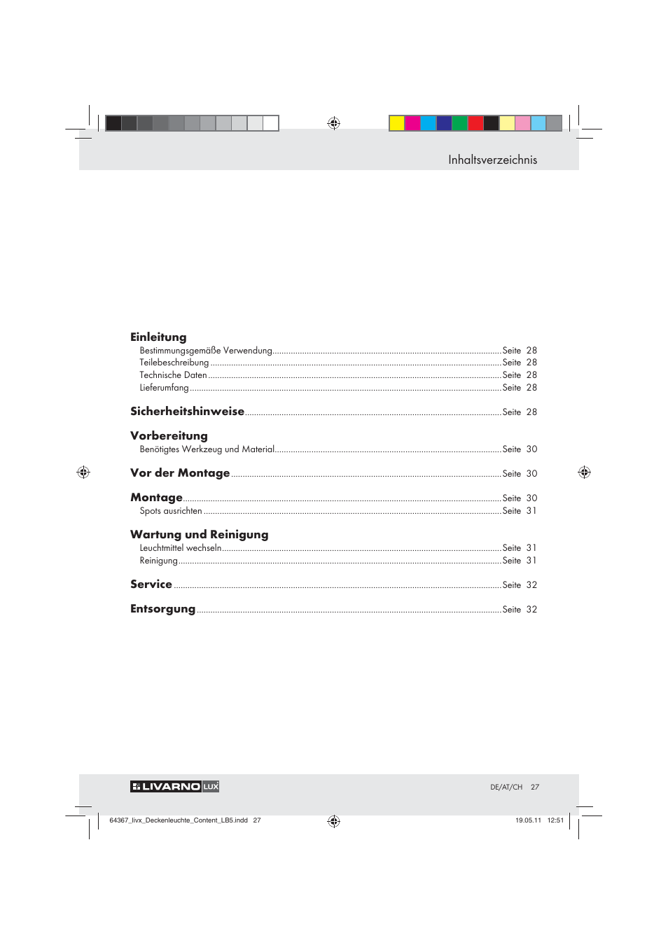 Livarno Z30760 User Manual | Page 25 / 31