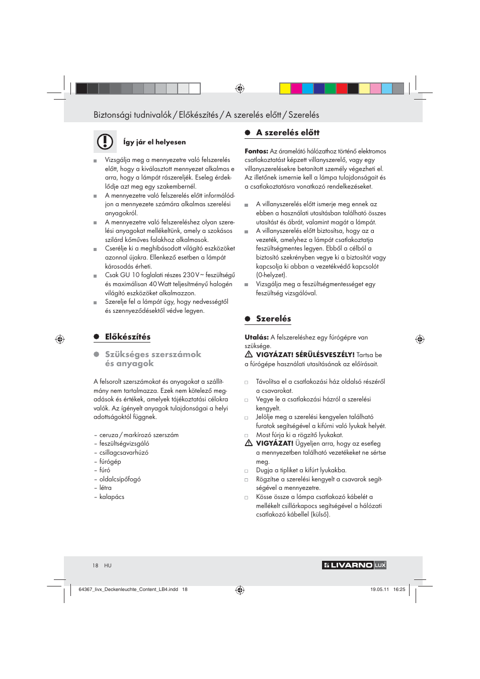 Livarno Z30760 User Manual | Page 16 / 42