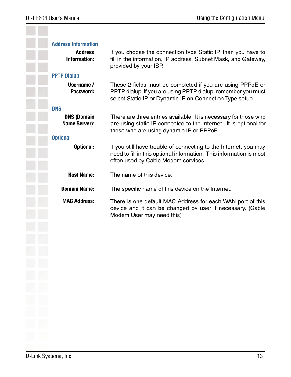 D-Link DI-LB604 User Manual | Page 13 / 92