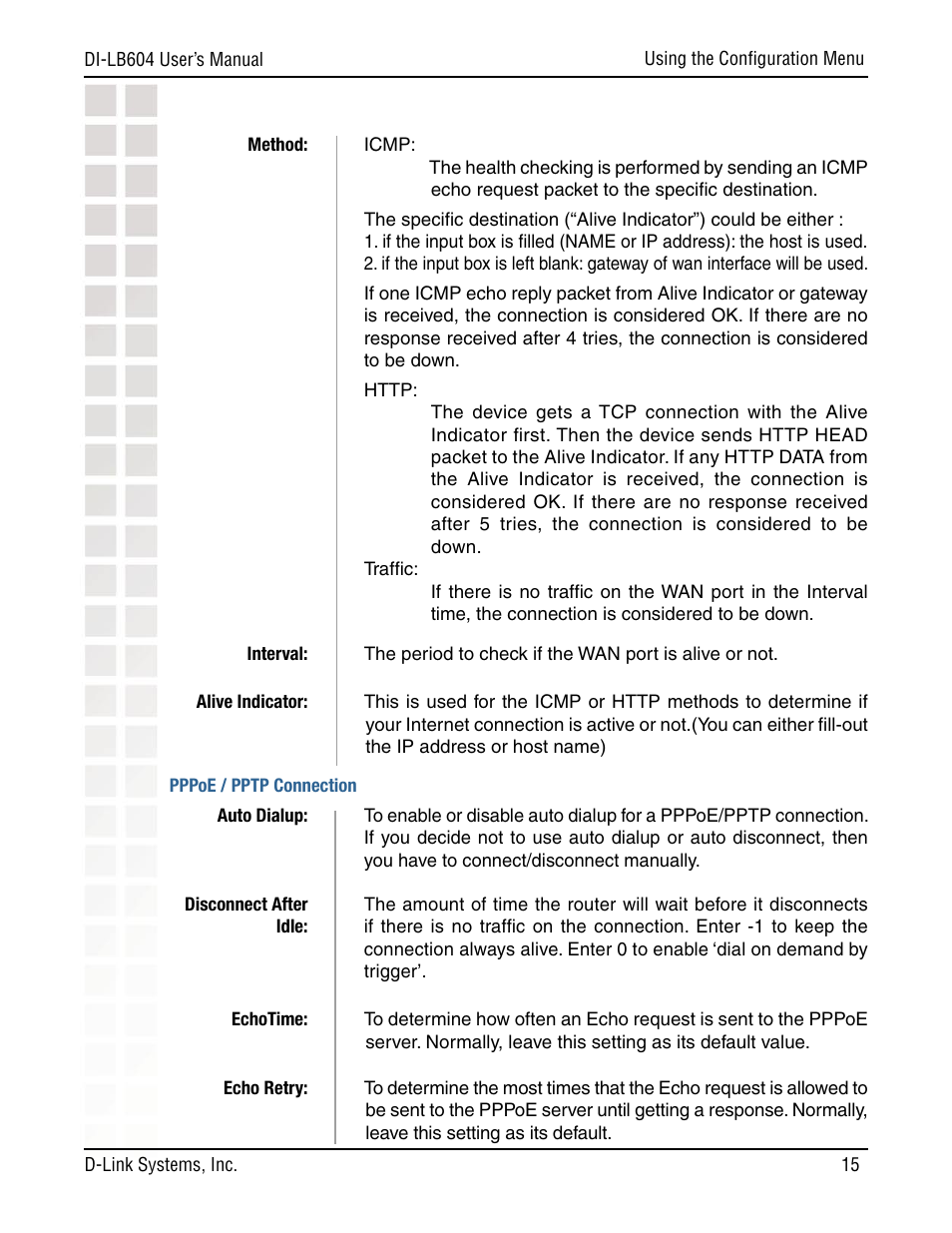 D-Link DI-LB604 User Manual | Page 15 / 92