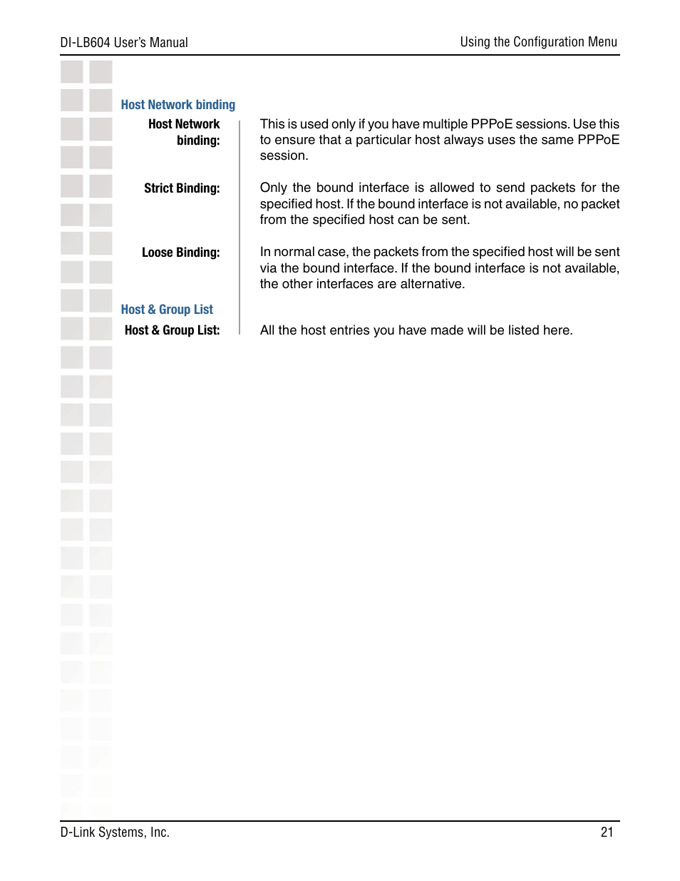 D-Link DI-LB604 User Manual | Page 21 / 92