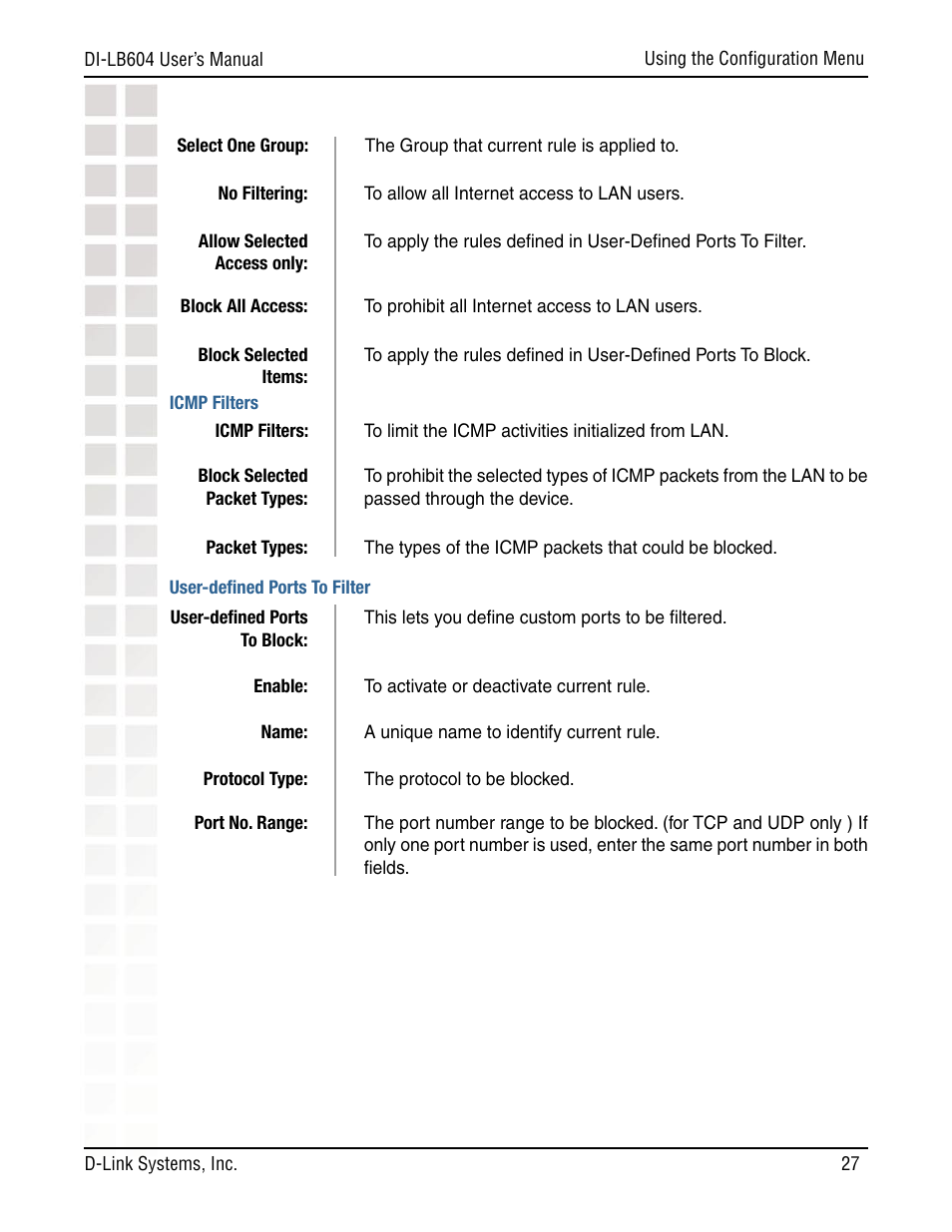 D-Link DI-LB604 User Manual | Page 27 / 92