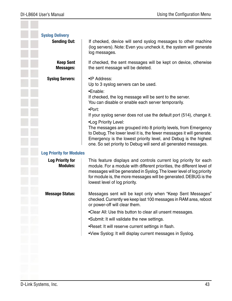 D-Link DI-LB604 User Manual | Page 43 / 92