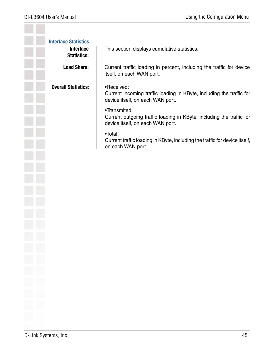 D-Link DI-LB604 User Manual | Page 45 / 92