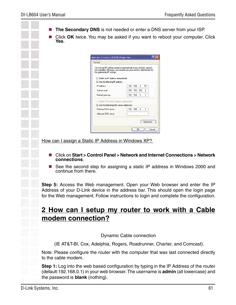 D-Link DI-LB604 User Manual | Page 61 / 92