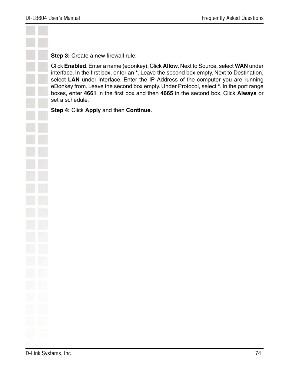 D-Link DI-LB604 User Manual | Page 74 / 92